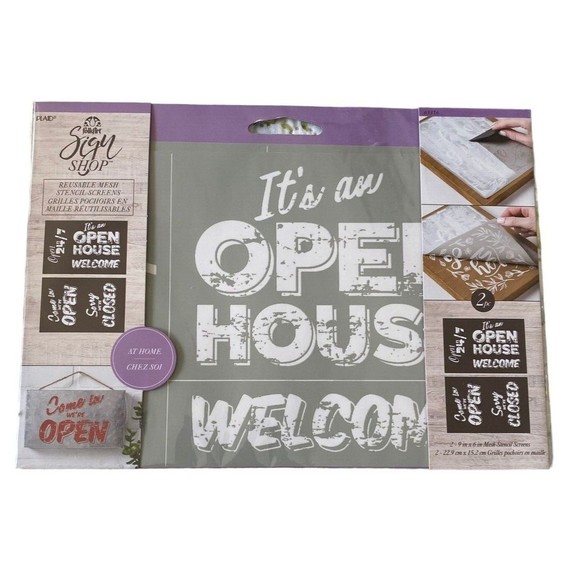 FolkArt | Other | Folkart Reusable Mesh Stencil Screens 2 Pc Come In ...